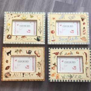 Exposures seasons picture fames for 4x6” photos